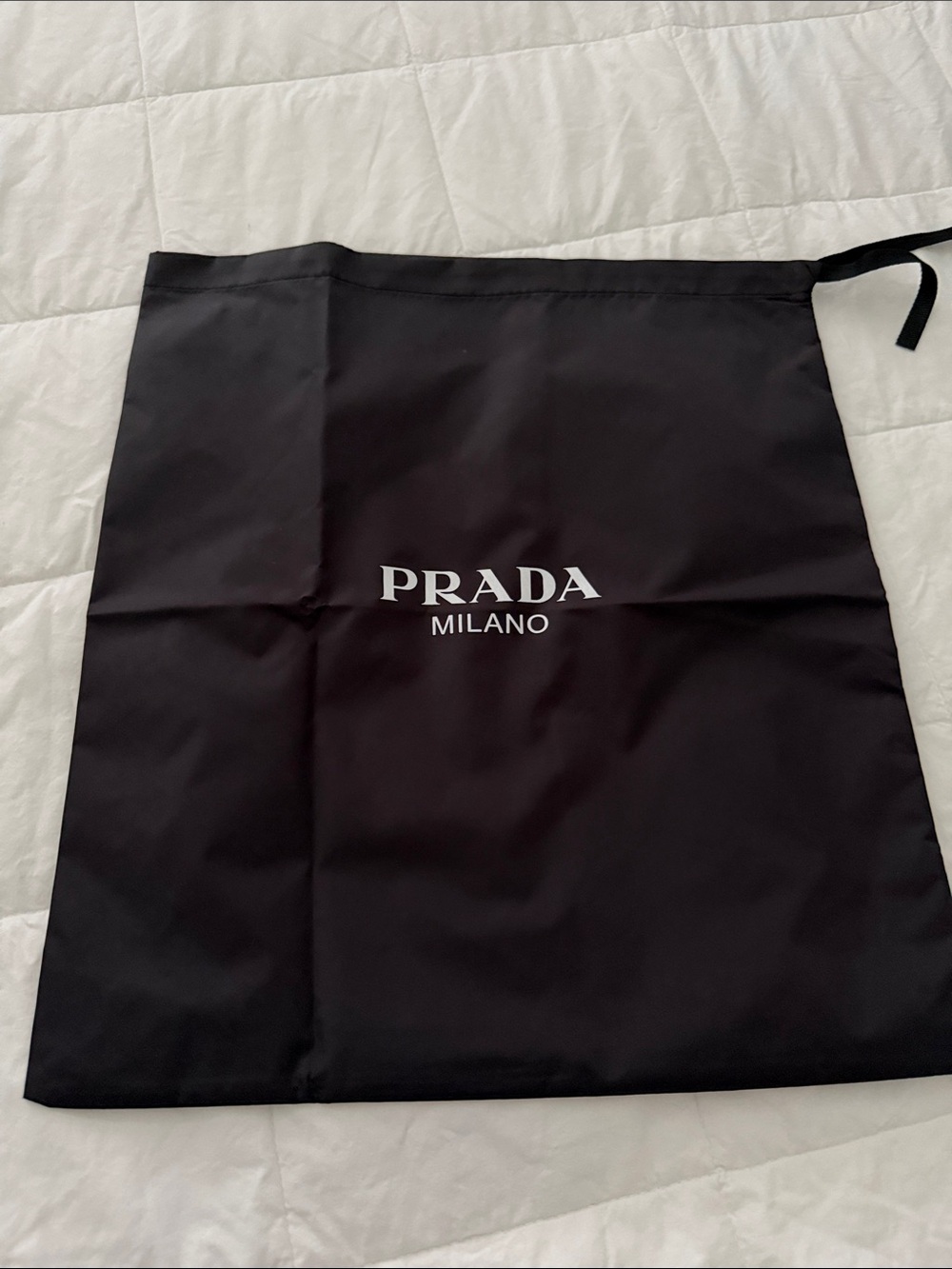 Prada Black Mesh Double-Strap Mary Jane Flats with Gold Logo - Picture 9 of 9